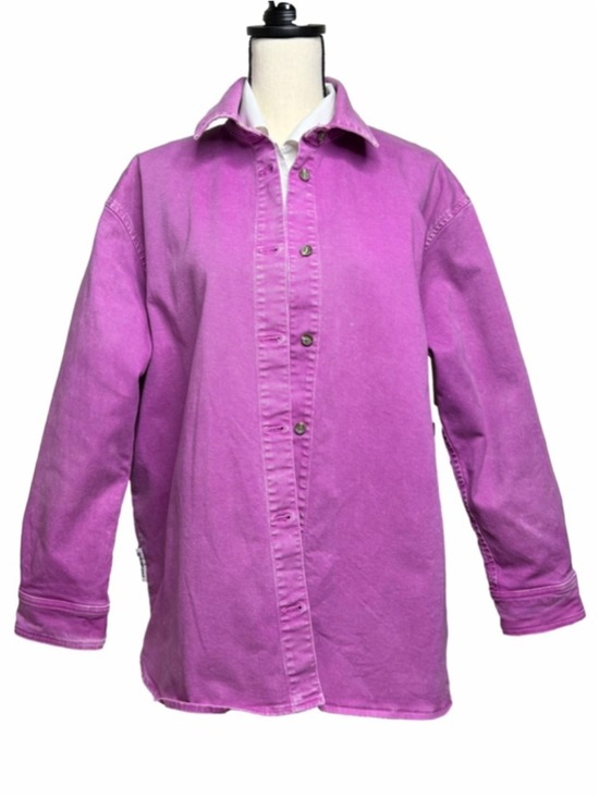 Won Hundred Jackets & Blazers - Won Hundred Purple Orchid Zara Heavy Oversized Denim Jacket Top 38